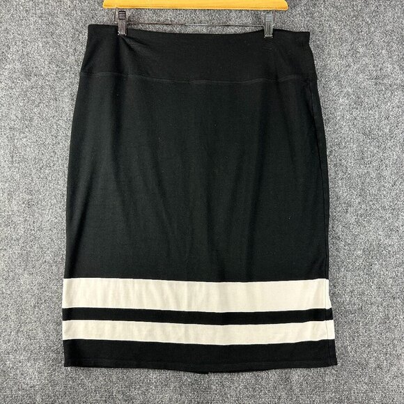 J Jill Skirt Womens Large Wearever Collection Smooth Fit Pencil Elastic Waist - Picture 1 of 6